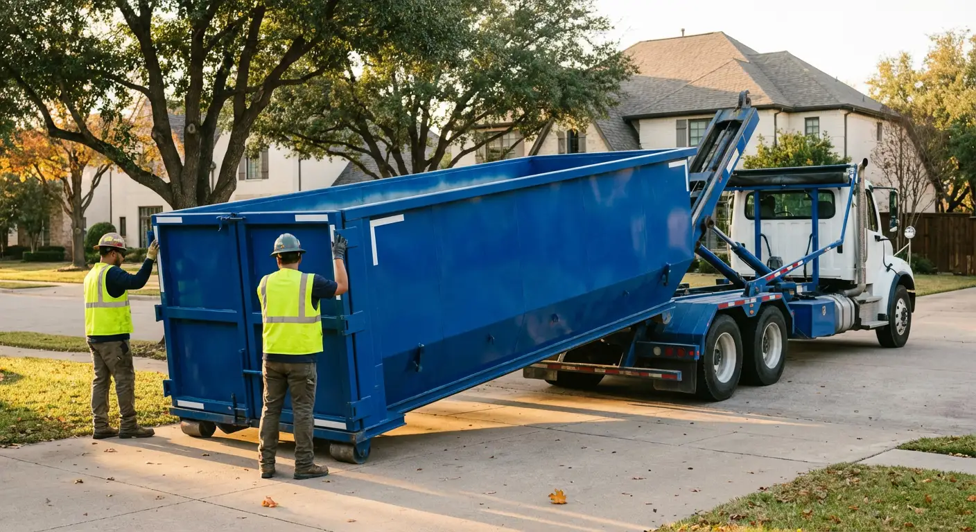 Roll-off dumpster rental service in Garland