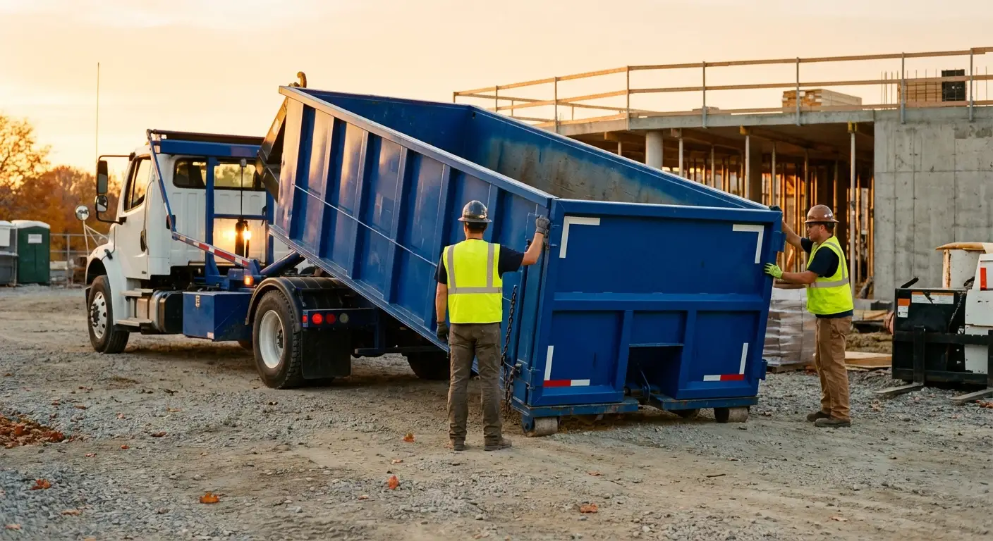 Commercial dumpster rental delivery in Garland, TX