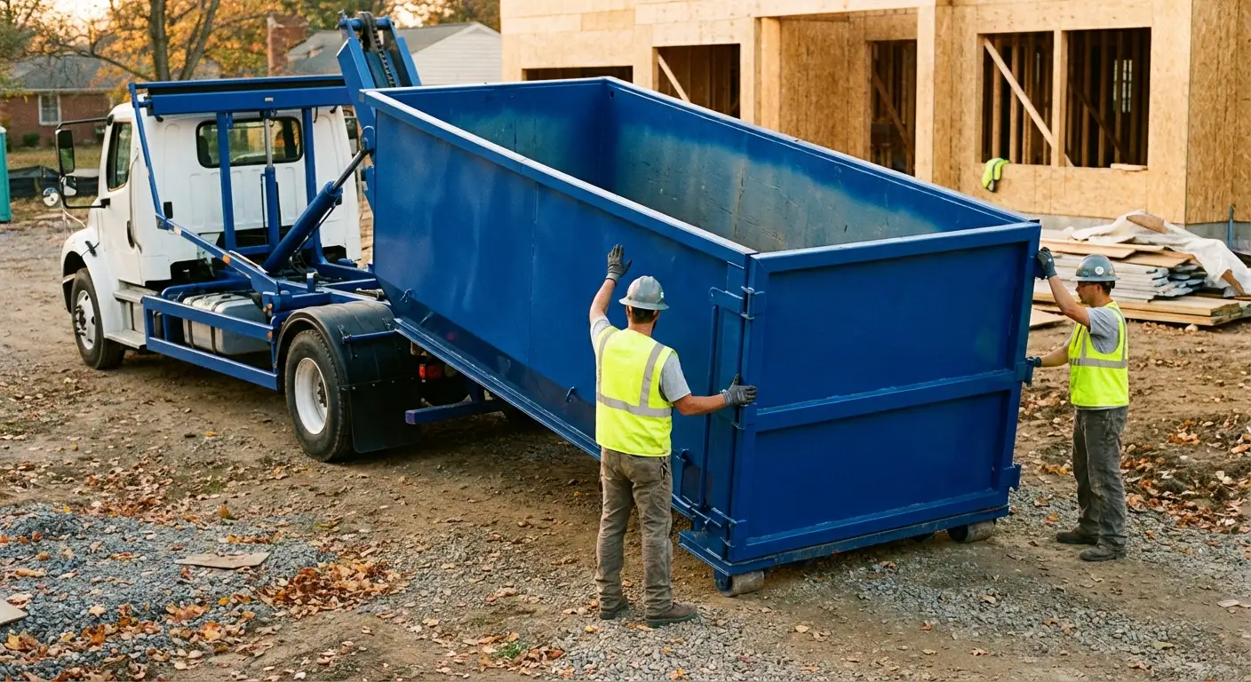 Construction dumpster delivery and waste management in Garland, TX