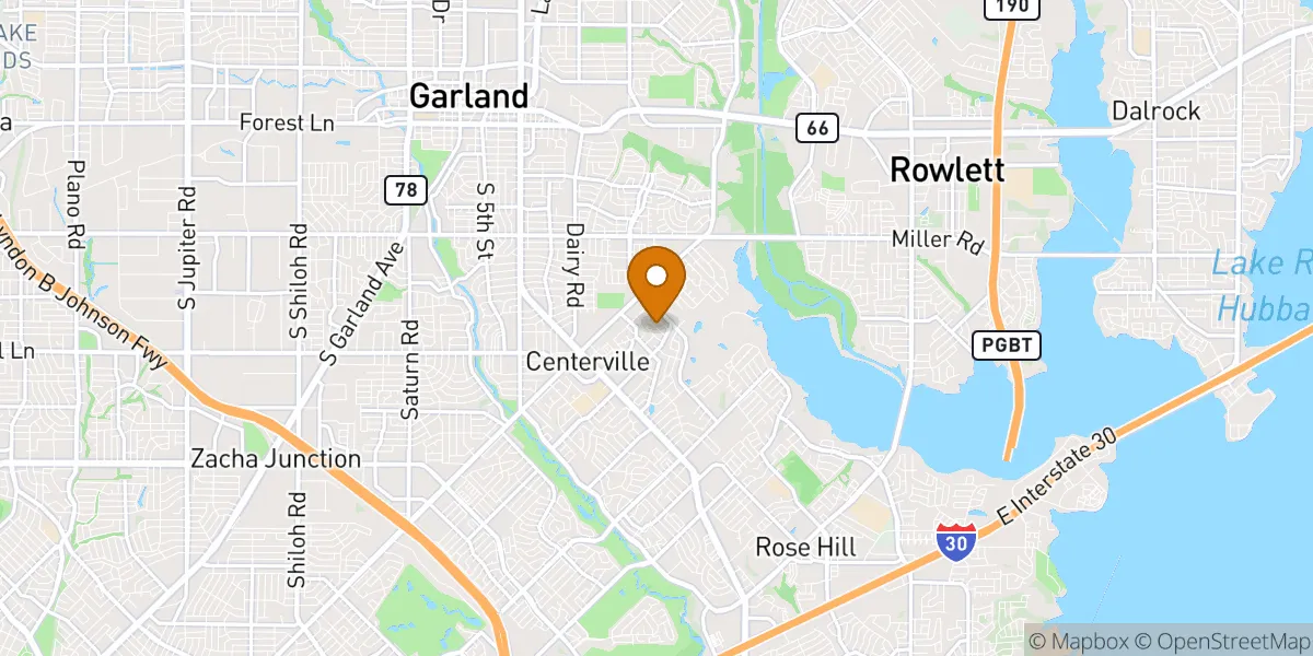  neighborhood map in Garland, TX