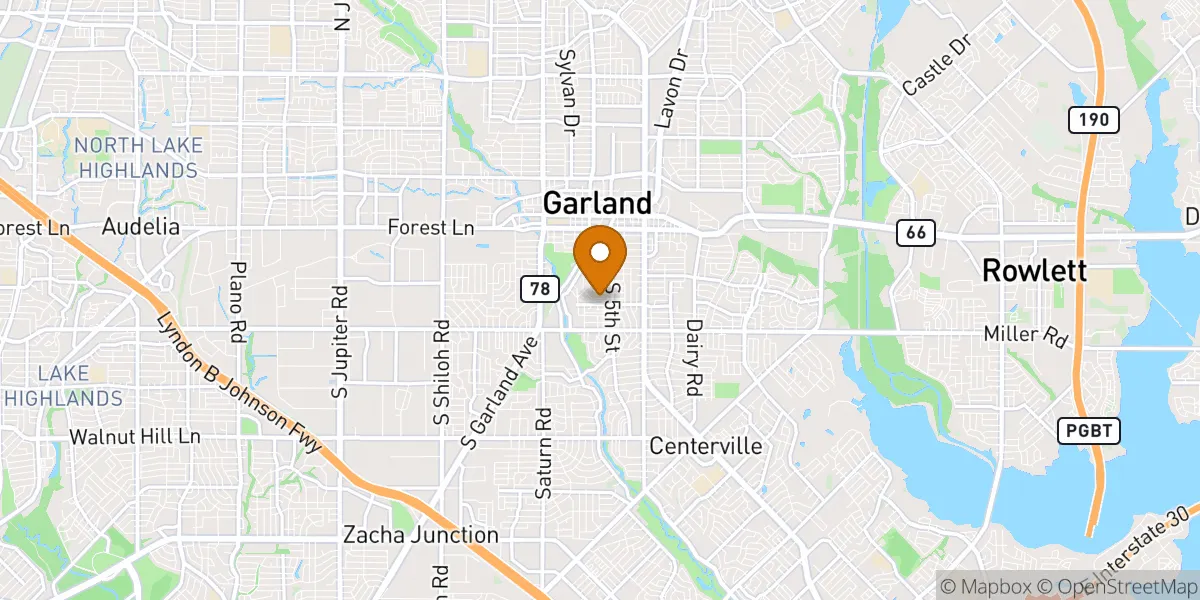 Garland neighborhood map in Garland, TX